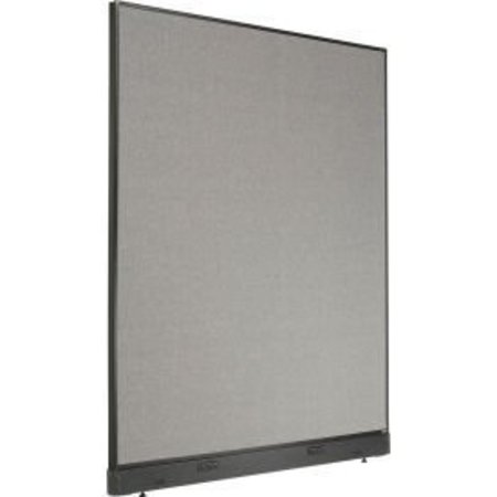 GLOBAL EQUIPMENT Interion    Electric Office Partition Panel, 60-1/4"W x 76"H, Gray 238640EGY